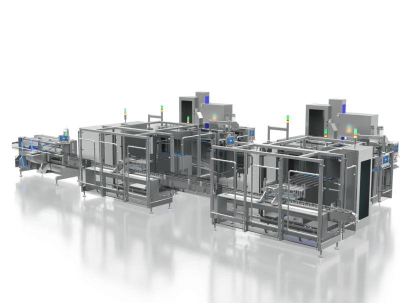 High-Speed Packaging Line for Sachets in Pre-Glued Cartons