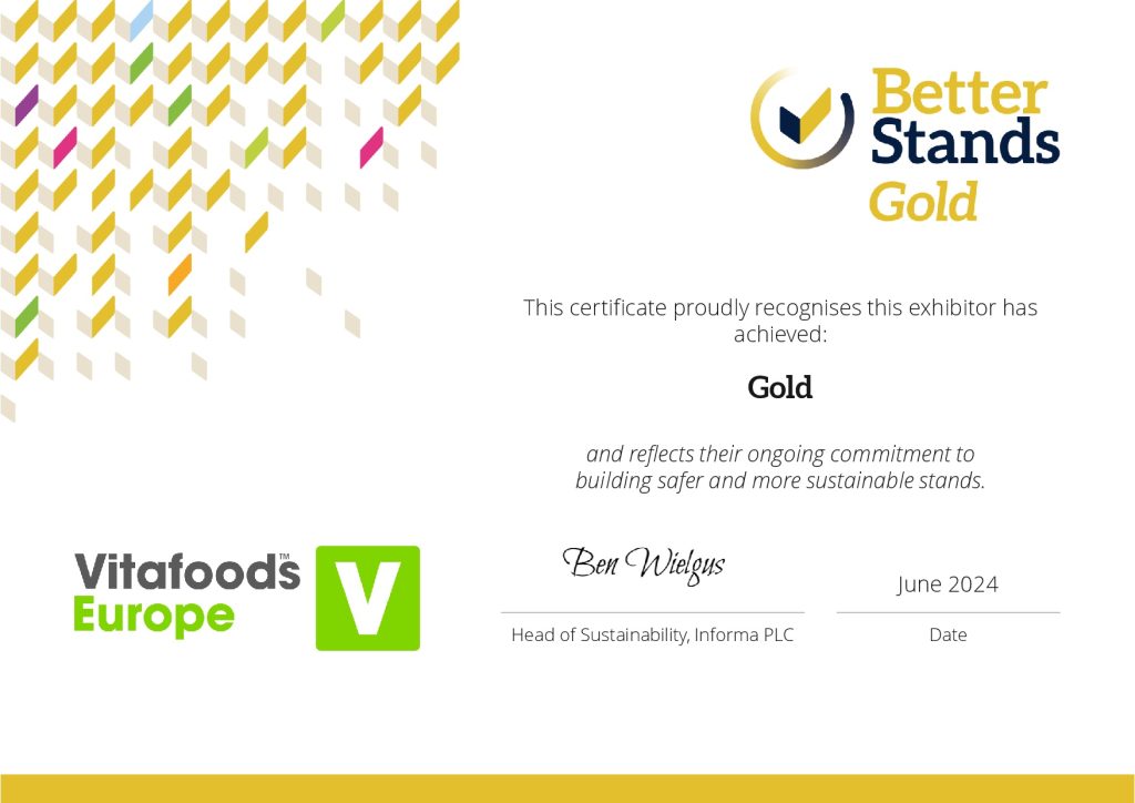 Certificato d'oro Better Stands